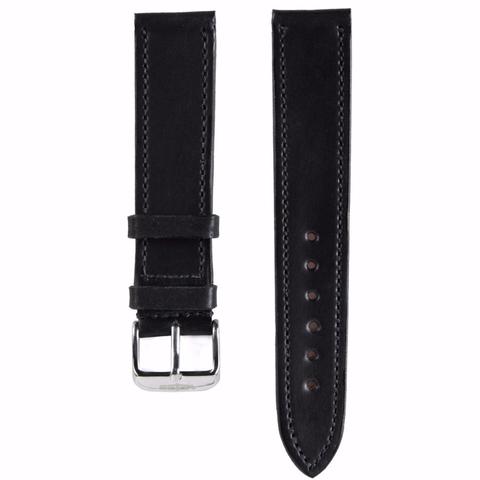 Black Genuine Horween Shell Cordovan Strap