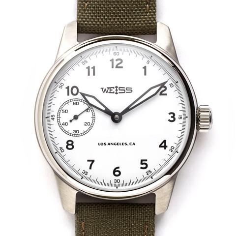 Weiss 42mm American Issue Field Watch | White Dial with CAL 1003