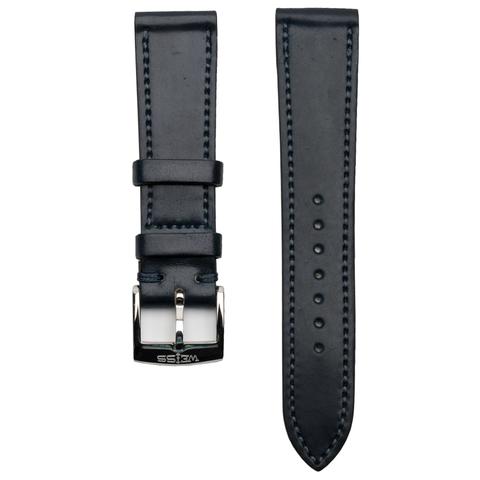 Navy Genuine Horween Shell Cordovan Strap